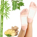 Lymphatic Drainage Ginger Foot Pads 50 Pads - Ginger Oil Foot Patches Deep Cleansing Sleep Aids Relieve Stress und Fatigue Verbesserung der Schlafqualität