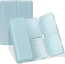 FYY Daily Pill Organizer, 7 Komponenten Portable Travel Pill Case, [Folding Design] für Geldbeutel, um Vitamine zu halten, Kaffee Leberöl, Ergänzungen und Medikamente-Blau