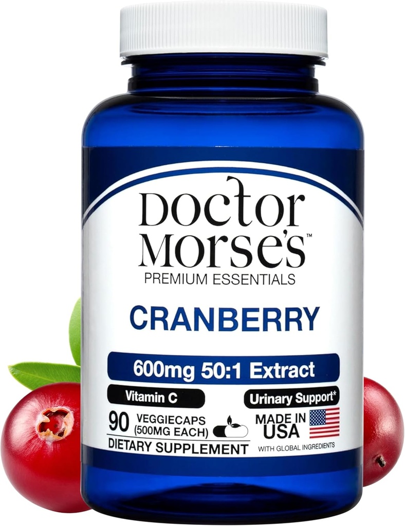 Cranberry Ergänzung Pillen für Frauen und Männer, 30000mg Stärke, Urinary Tract Unterstützung mit Vitamin C, Made in FDA-Registered, NSF-zertifizierte Einrichtung, Gesamtgesundheitsunterstützung, 90 Kapseln