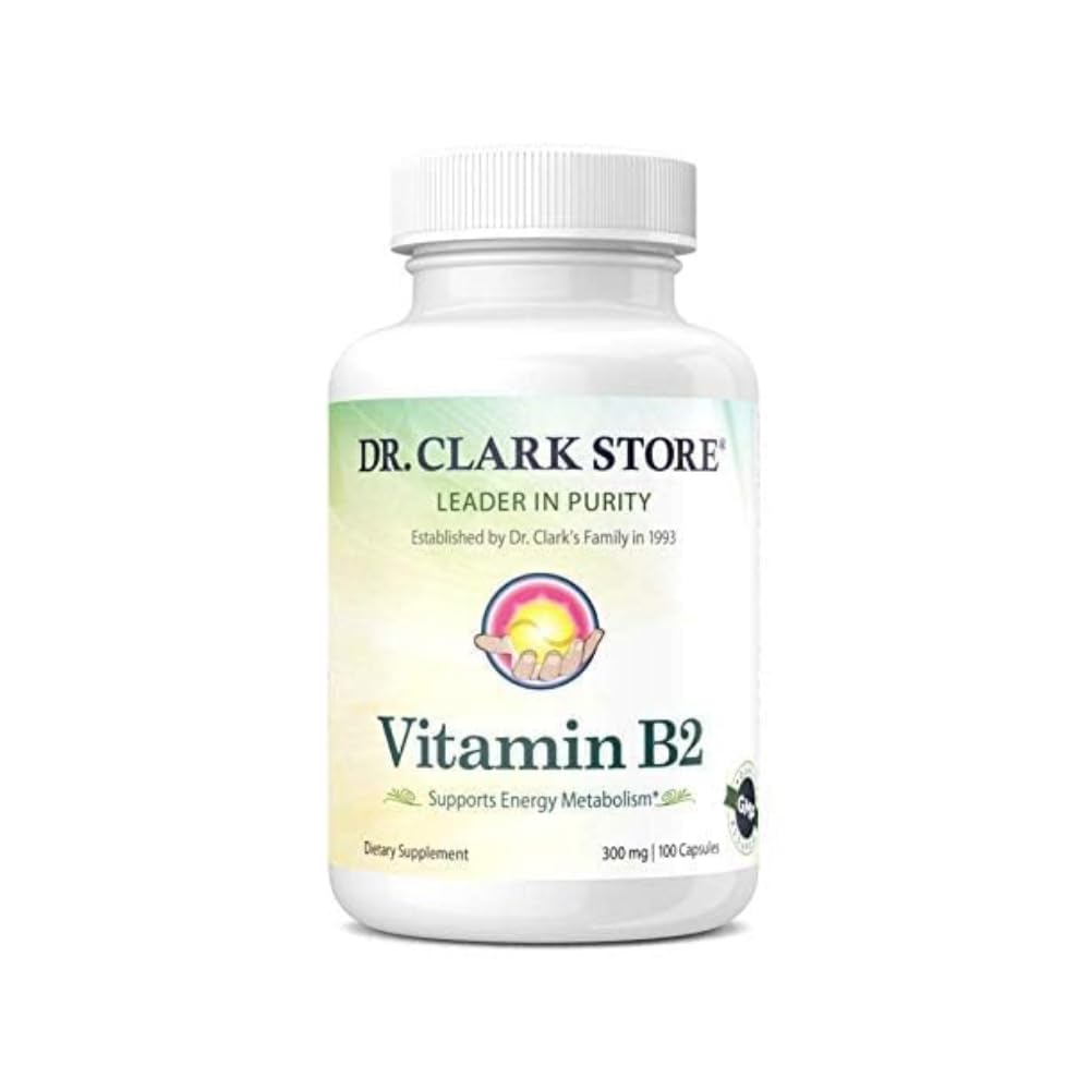 Dr. Clark Vitamin B2 Supplement, 300mg, 100 Gelatinekapseln