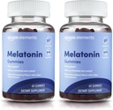 Elemente - Melatonin 10mg Gummis, unterstützt Restaurierten Schlaf, Erdbeere, 60 Zähler (vorher Revly) (Pack von 2)