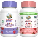 MaryRuth Organics Gummi für Kinder-Multivitamin (Mixed Berry & Cherry), & Probiotic (Strawberry) | USDA Organic, No Gelatin! | Vitamine für Immunität, Gut Gesundheit, & Gesamt Wellness | Vegan, Non-GMO