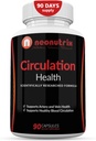 Supplément santé à la circulation sanguine pour la santé de la veine et de l'artère - L-Arginine, Ginger Root, Hawthorn & Diosmin Supplément cardiovasculaire - Suppléments naturels à la circulation - 90 Capsules de Neonutrix
