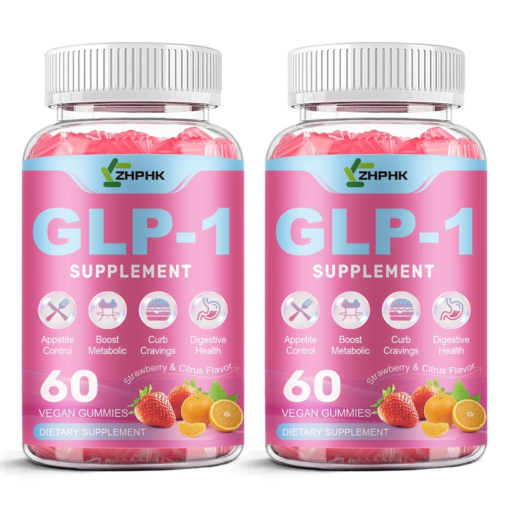 GLP-1 Gummies Sugar Free Appetite & Craving Control, Metabolism Digestion