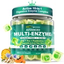 Verdauungsenzyme Gummie für Frauen und Männer, Multi-Enzyme mit 90Billion CFU Probiotics und Prebiotics & Postbiotic, Vegetable & Fruit Fiber Blend, Super Enzyme für Verdauungs- & Gut Gesundheit,Immune,60Cts