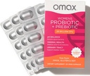 Omax Health Prebiotics and Probiotics Complex for Women, pH Balance, Vag Health, Urinary Tract, Hefe & BV Prävention, Lactobacillus & Bifidobacterium | Vegan, Organic, Gluten Free | 30 Vege-Capsules