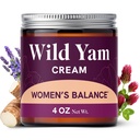 Wild Yam Creme für Hormon Balance | 3450mg Wild Yam für Kräuter Menopause & PMS Unterstützung | Bereichert mit Vitex, Black Cohosh, Lavender & More | Estrogen & Progesterone Kostenlose Balancing Cream | 4 Oz.