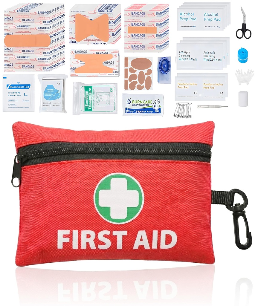 132 Pieces First Aid Kit for Home, Travel, Office, Vehicle, Camping