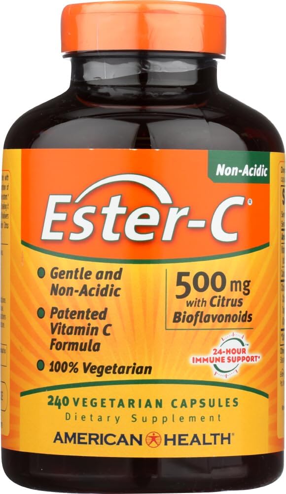 Ester-C 500 avec des bioflavonoïdes d'agrumes; Végétarien