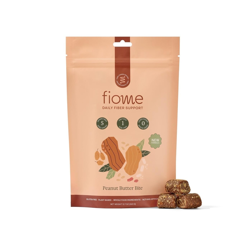 Fiber Supplement - 5g Daily Fiber Bite - Unterstützt Regelmäßigkeit, Verdauung und Gut Gesundheit - Alle natürlichen Inhaltsstoffe, Peanut Butter Cacao Flavor, 30 Servierungen