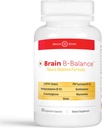 Gehirn B Balance: Methyliertes Multivitamin - Methyliertes B Complex Neurobalance Formel - Methylfolate unterstützt Mood. Verstanden. Speicher - 60 Vegan Kapseln