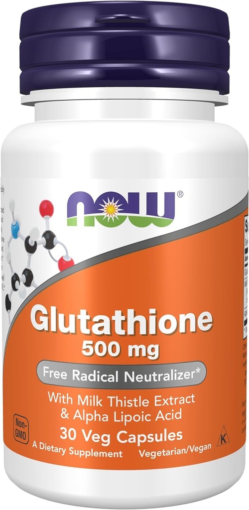 NOW FOODS, Glutathione 500 mg,30 Veg Capsules