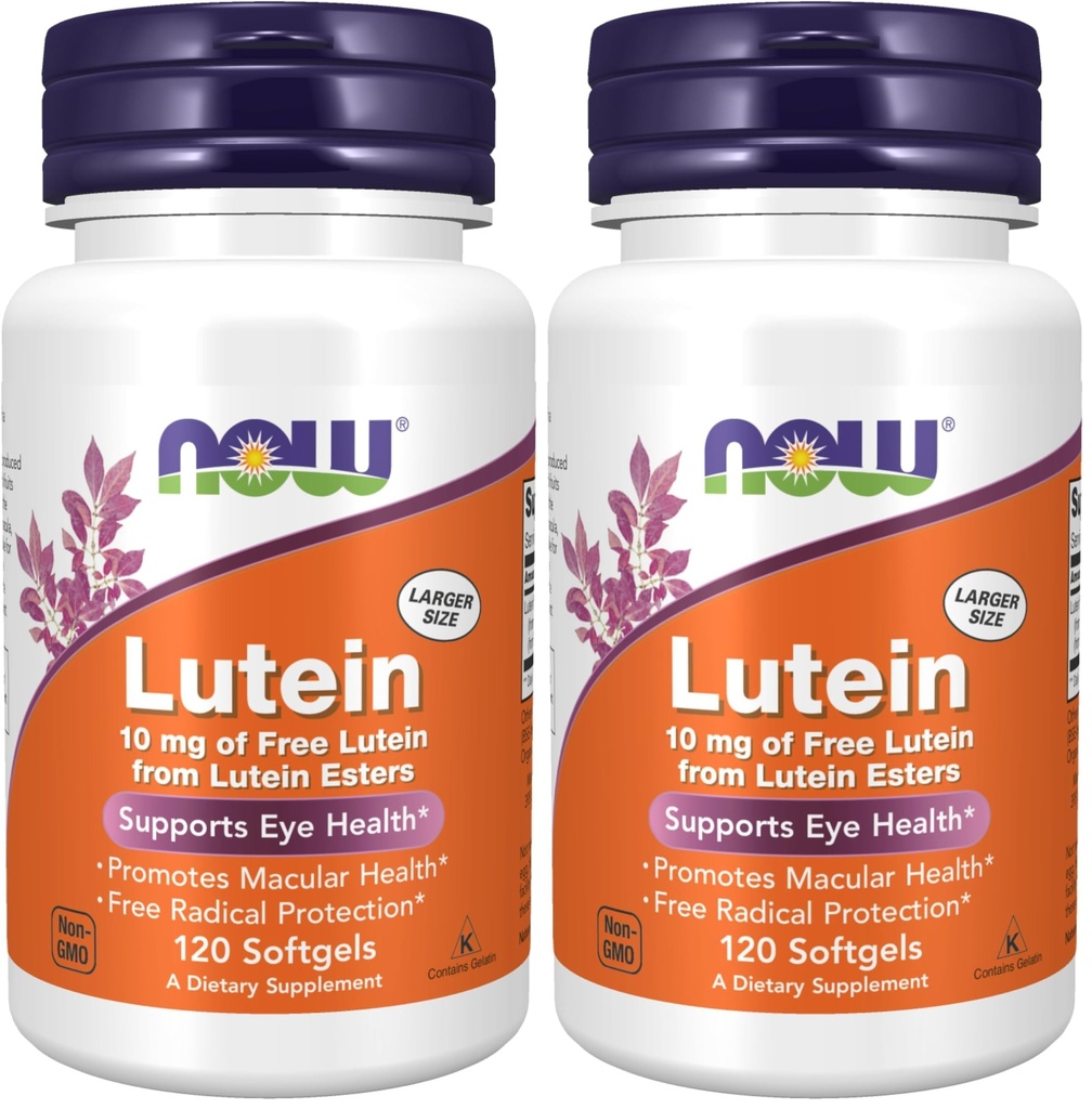 Nourriture Lutéine 10 mg Softgels, 120 (paquet de 2)