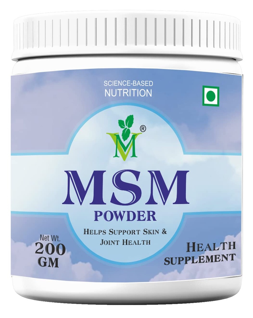 MSM (Methylsulfonylmethane) Powder, 200 Gram, Pack of 1