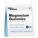 Man Matters Advanced Zinc Magnesium Supplement Gummies with 400mg Magnesium Glycinate, Citrate & Other salts | 30 Days Pack | Supports Sleep, Stress & Muscle Recovery | Non Habit Forming