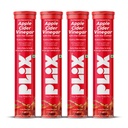 THE PLANT FIX Apple Cider Vinegar Effervescent Tablet with mother | Supports Metabolism & Appetite Control I With 500mg ACV, Vit B6 & B12 I No Maltodextrin, No Added Sugar I Pack of 4 (60 tablets)