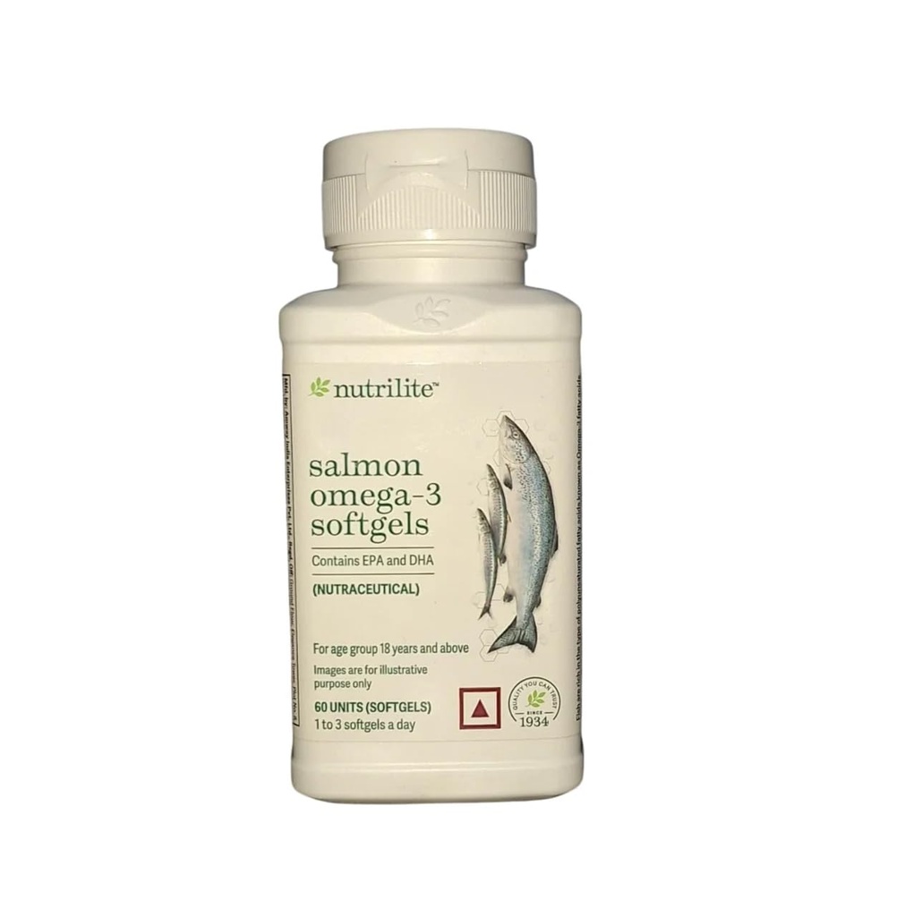 Amway Nutrilite Salmon Omega 3- Pack of 60N Softgels