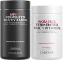 Codeage Daily Multivitamin Bundle: Women's & Men's Multivitamins, B-Vitamins, Probiotics, Food-Based Blends, 120 Kapseln pro Flasche