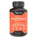 Naturalis Sunflower Vitamin E 268mg (400 IU) mit gemischten Tocopherolen | Essential Haut Vitamin & Immununterstützung | Non-GMO, Soy & Gluten Free | 120 Softgels