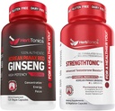 Herbtonics Korean Panax Red Ginseng und stärketonische Testosteron Booster für Männer Bundle