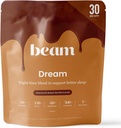 Beam Dream Sleep Powder, L-Theanin, Apigenin, Reishi und Magnesium, Third Party Tested Natural Sleep Aid & Sleep Supplement for Deep Sleep, Relaxation and Recovery, Natural Sleep Support, 30 Servings
