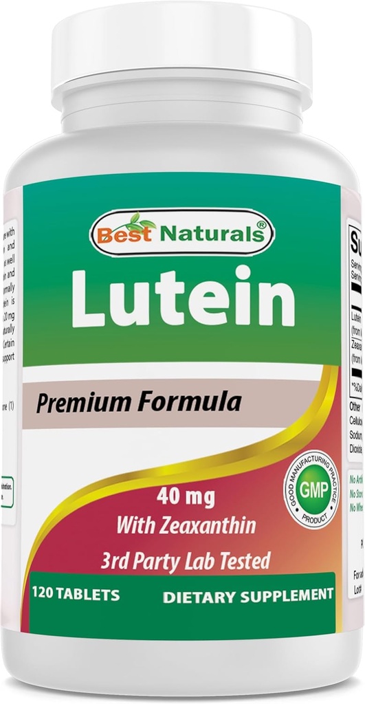 Best Naturals Lutein 40 mg mit Zeaxanthin- 120 Tabletten
