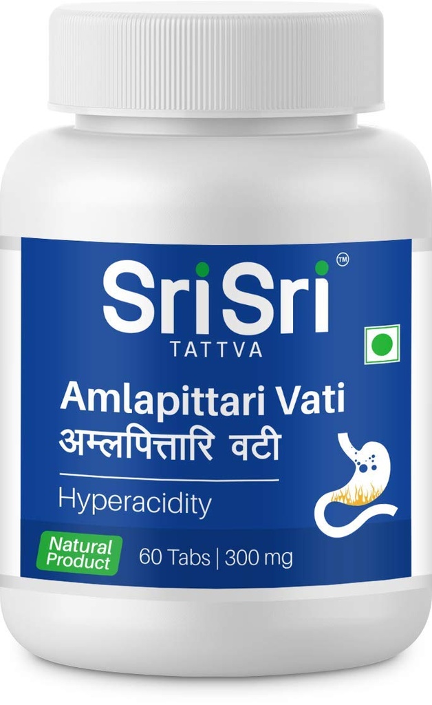 Sri Sri TATTVA shuddhta ka naam Amlapittari Vati 300Mg, 60Tab