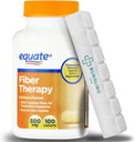 Equate Fiber Therapy 500mg Supplement, 100 Count, 7 Day Pill Organizer Included - 1 Pack