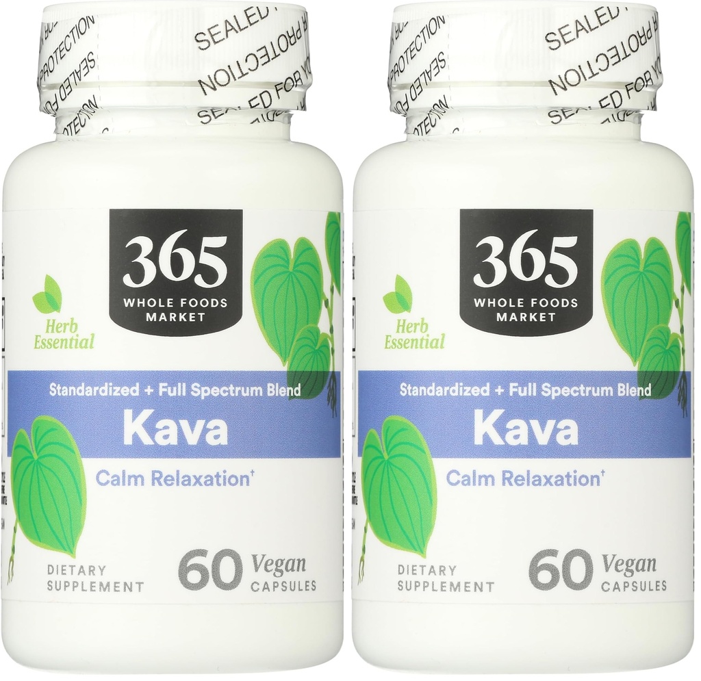 365 Von Whole Foods Market, Kava, 60 Count (Pack von 2)