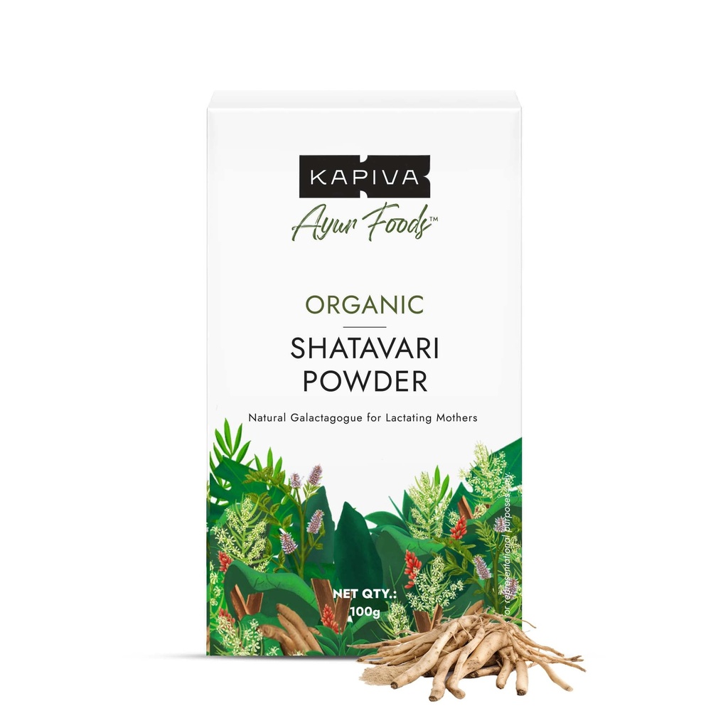 Kapiva Organic Shatavari Powder 100gms | Promotes Lactation Naturally | Helps Maintain Hormonal Balance | Non GMO Certified