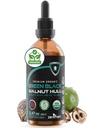 Teinture de coque de noyer noir vert biologique Zenmen - Formule hautement potente pour le soutien immunitaire et la source d'antioxydants - 2,32 oz / 60ml, végétalien, fabriqué aux États-Unis