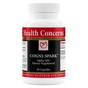 Gesundheit besorgt Cogni-Spark – Gehirnunterstützung für Gedächtnis, Fokus und psychische Klarheit – Alpha-GPC Choline Ergänzung für Kognition, Nerve Funktion und Langlebigkeit – Kognitive Gesundheit Formel – 30 Kapseln