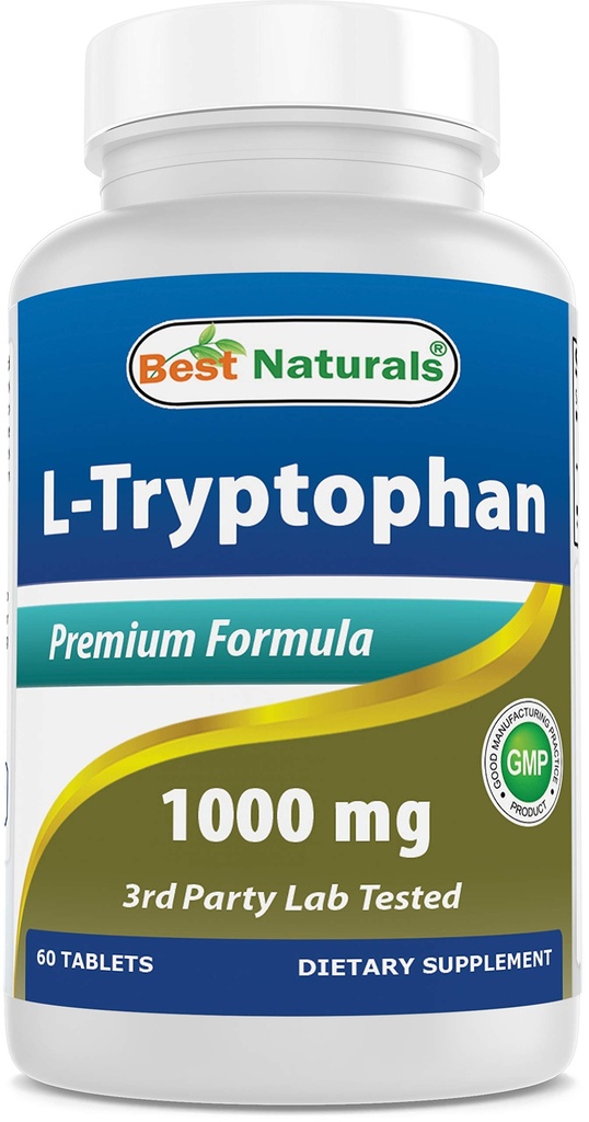 Meilleurs naturels L-Tryptophane 1000 mg 60 comprimés