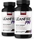 Kraftfaktor LeanFire PM, Gewichtsverlust Pillen für Frauen und Männer, Fat Burner und Über Nacht Gewichtsverlust Pillen zu verbrennen Fett, Boost Stoffwechsel, mit Melatonin, 60 Zähler (Pack von 2)