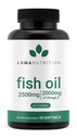 Luma Nutrition Omega 3 Fish Oil Supplement - Extra Strength 2500mg - 2000mg EPA & DHA - Gehirn und Herzgesundheit - 60 Softgels