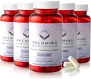 Relumins L Glutathione Supplement Complex - Reduced Glutathione 1000mg with Alpha Lipoic Acid & Rose HIPS Capsules for Nourished & Smoother Skin, 60 Caps x 5 Bottles
