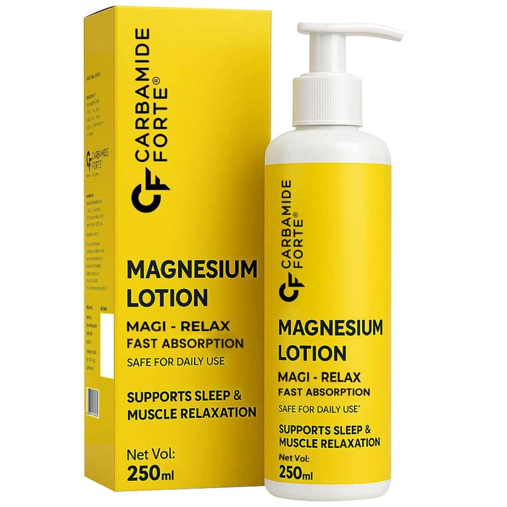 Carbamide Forte Magnesium Oil Lotion | Magnesium Chloride Supplement Lotion for Feet, Sleep Support, Muscle Recovery & Pain Relief 250ml