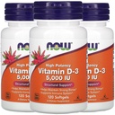 Vitamine D-3 5 000 UI, 120 Softgels
