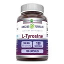 Amazing Formulas L-Tyrosine Amino Acid Supplement | 500 Mg per Serving | 180 Capsules | Non-GMO | Gluten-Free | Made in USA