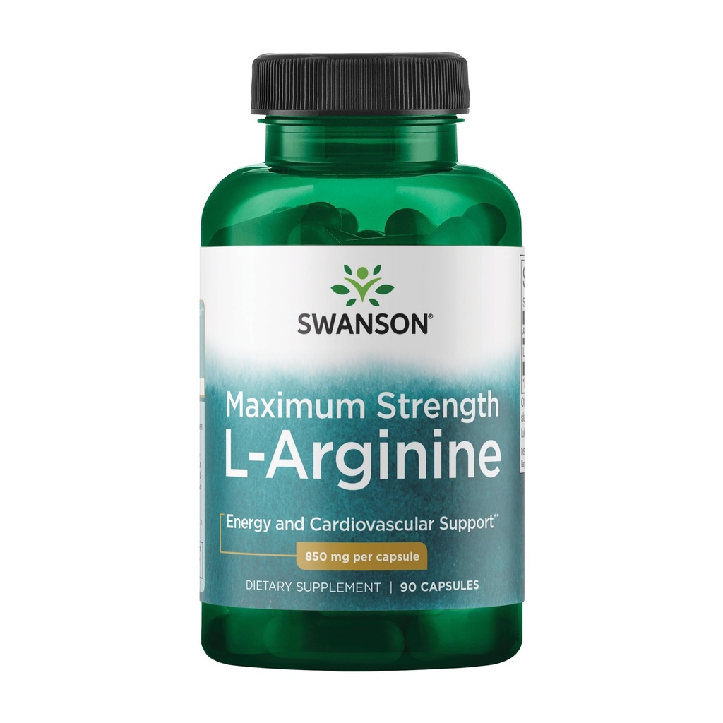 Swanson Amino Acid Super-Strength L-Arginin 850 Milligramme 90 Kapseln