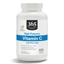 365 von Whole Foods Market, High Potency Vitamin C mit Rose Hips, Vegan, 250 Tabletten