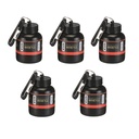 NEW 2024 Whey Bottle Combo - Small Portable Protein Container With Key-Chain, Supplement Powder Carrying Funnel, 30 ml Flask (Pack of 5)