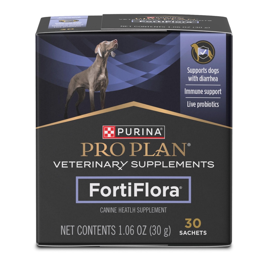 Purina Pro Plan Tierische Ergänzungen FortiFlora Dog Probiotic Supplement, Canine Nutritional Supplement - 30 ct. Box