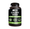 Ingrédients originaux purs Semences de céleri (365 capsules) Pas de remplissage de magnésium ou de riz, toujours pur, vérifié en laboratoire