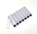 Wöchentlich AM/PM Pille Box Portable Travel Prescription & Medication Pill Case Organizer von P&P MEDICAL SURGICAL (7-Day / 4-Times-A-Day) mit abnehmbaren Komponenten und Moisture-Proof Design