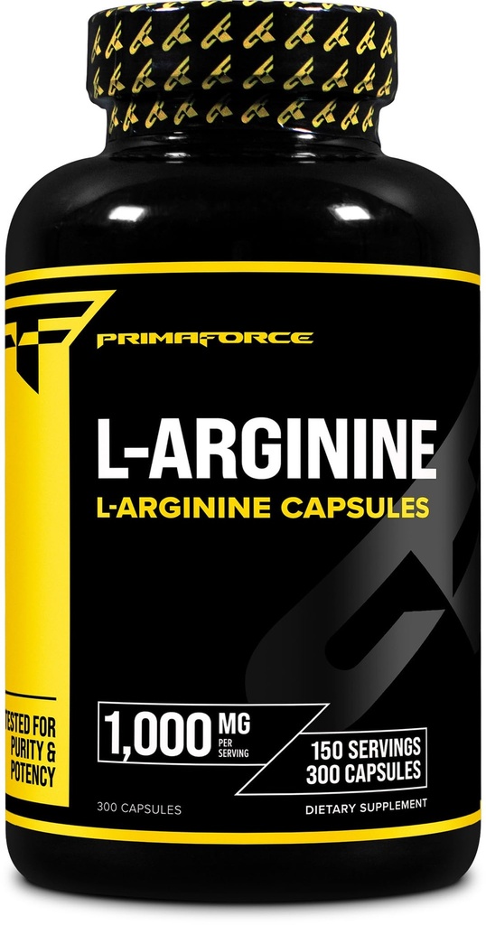 Primaforce L-Arginine (300 capsules, 150 portions / 1 000 mg L-Arginine par portion)