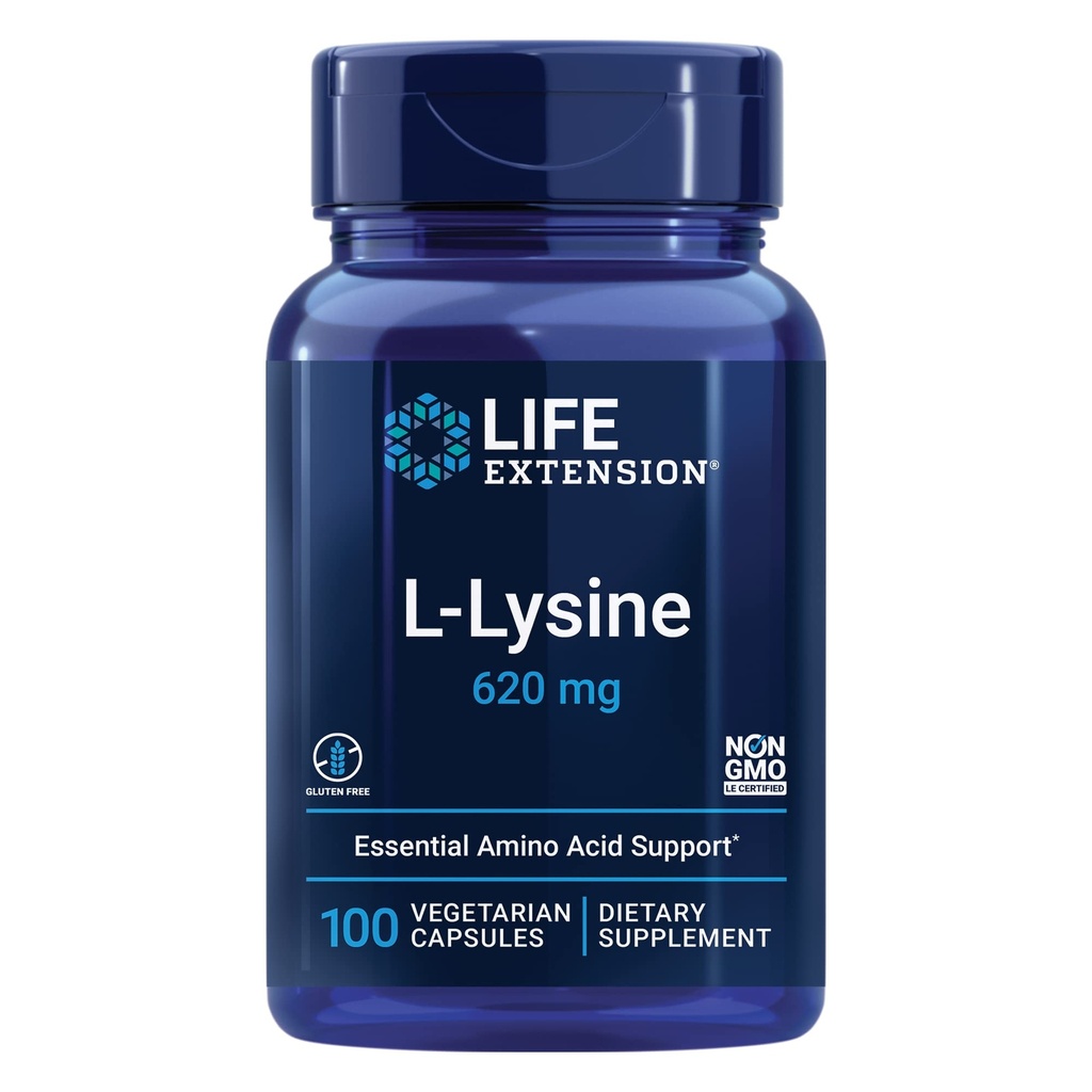 Lebensverlängerung NAC 600mg Antioxidans Immununterstützung & L-Lysine 620mg für gesunden Stress Antwort 100 Kapseln Bundle