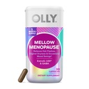 Suppléments de ménopause OLLY Mellow pour les femmes, soutient les flashs chauds, la sécheresse vaginale et les échangismes occasionnels,* Estro-G100®, GABA, Capsules végétaliennes, 1 mois d'approvisionnement - 30 comtes