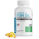 Bronson Omega 3 Fish Oil Triple Strength 2720 mg, High EPA 1250 mg DHA 488 mg, Non-GMO Heavy Metal Getestet, 90 Softgels