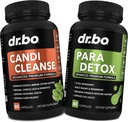 Candi Cleanse & Intestine Detox-Supplement Pillen - Extra Strength Probiotic Cleanser mit Darmflora Gut-Support - Natürliche pflanzliche Oregano, Caprylic Acid, Wormwood & Black Walnut